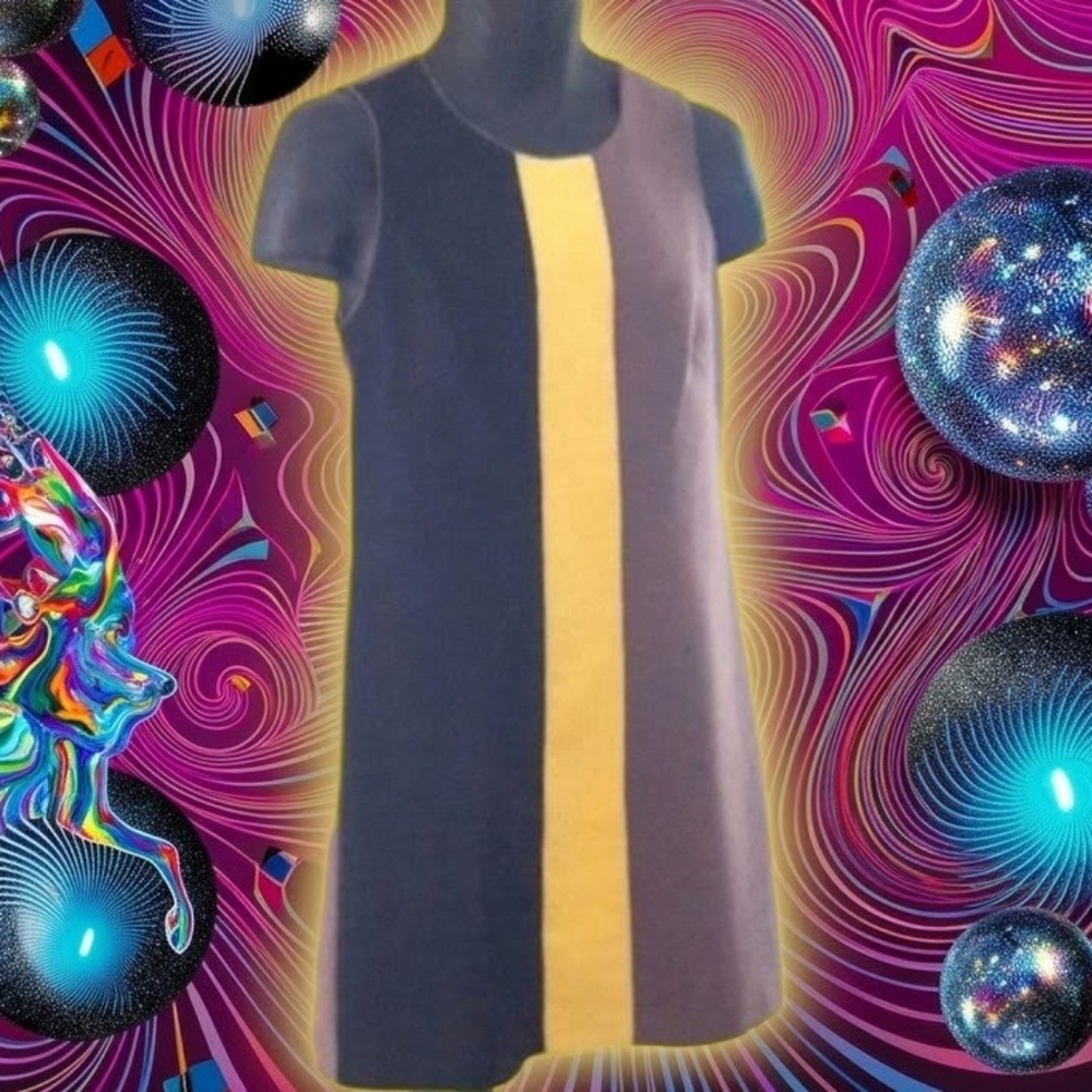 VINCE CAMUTO Retro 'Mod Squad' Color Block Dress, 6 - Picture 4 of 8
